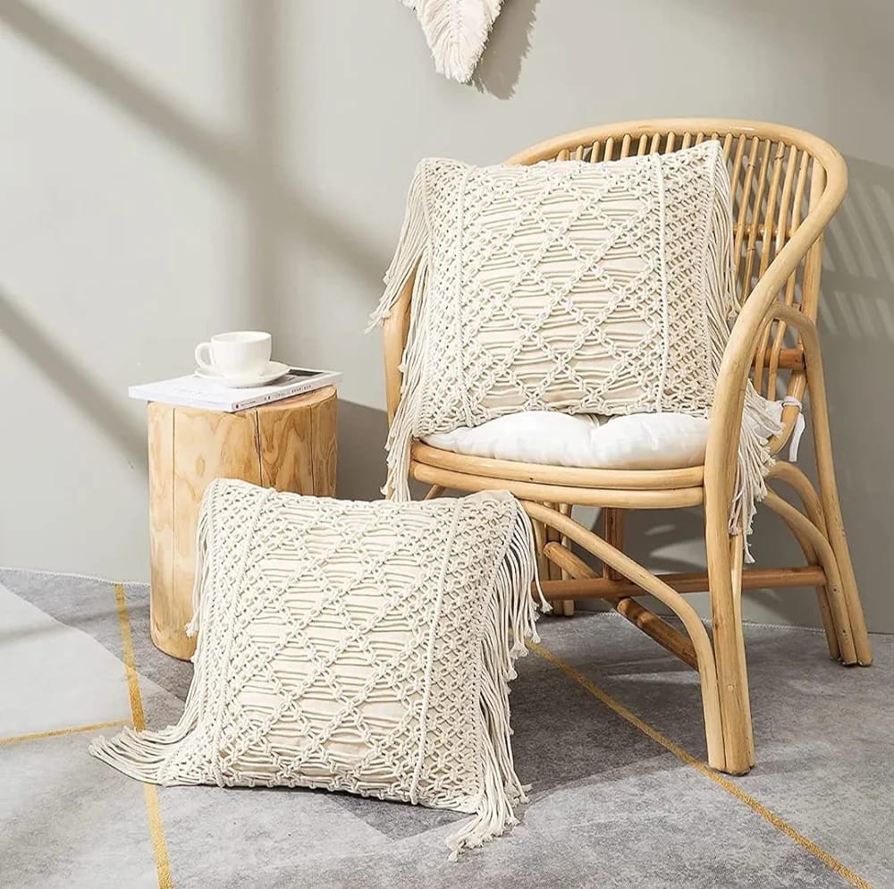 Macrame Cushion Cover