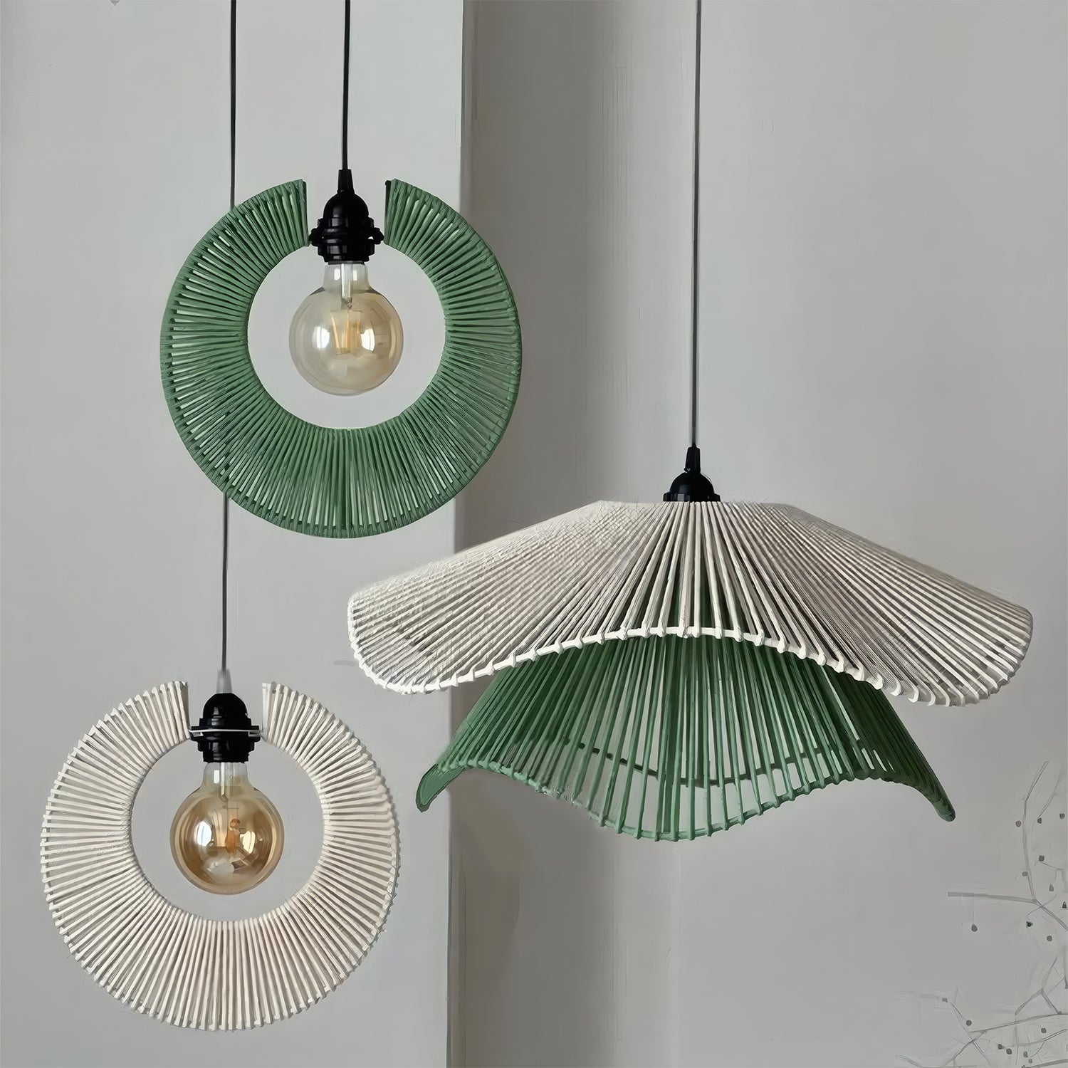 Luna Aura Jute Hanging Light